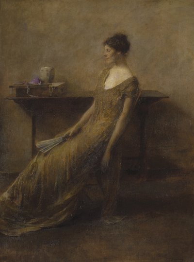 Lady in Gold by Thomas Wilmer Dewing